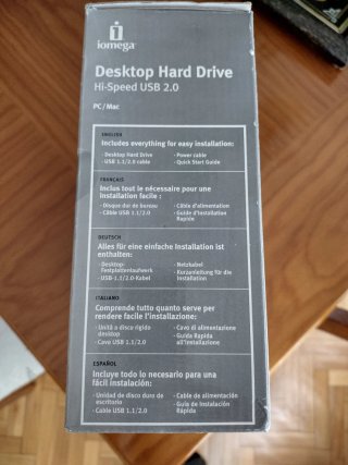 Disco Duro Externo Iomega 500GB USB 2.0