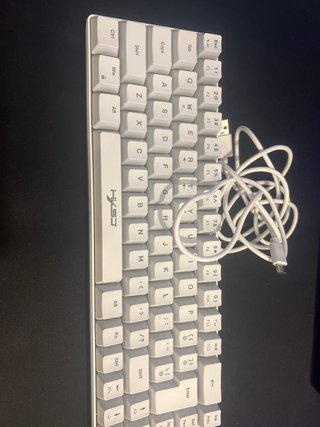 Pack teclado mini HXSJ RGB Blanco i raton HXSJ