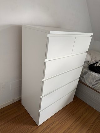 Ropero 6 cajones blanco
