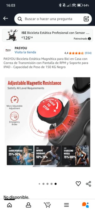 Bicicleta Estática con sillin y alfombra adicional
