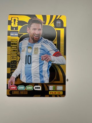 Cromo Lionel Messi Panini Golden Ball