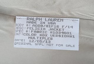Giacca Ralph Lauren Collection Not for sale
