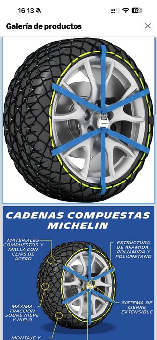 Michelin Easy Grip Evolution 16 Cadenas Nieve