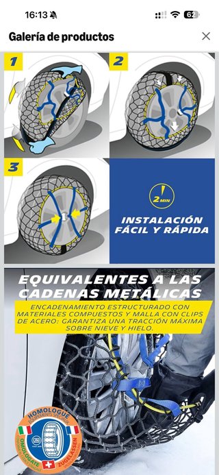 Michelin Easy Grip Evolution 16 Cadenas Nieve
