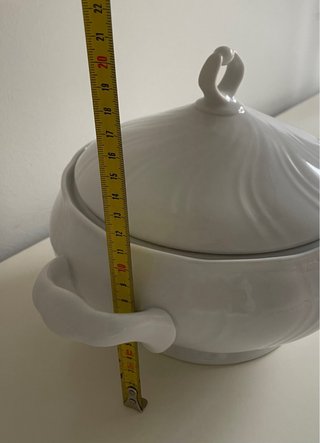 Sopera de Porcelana Allegro Blanca