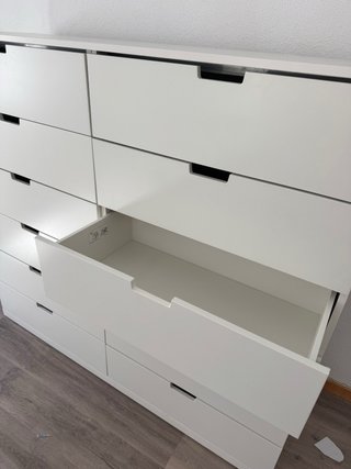 Cómoda 12 cajones Nordli Ikea Blanca