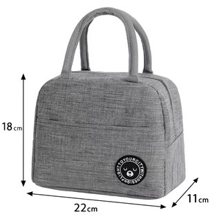 Bolsa Térmica Porta Alimentos Gris