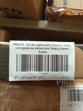 Emuca - Kit de cajón para cocina