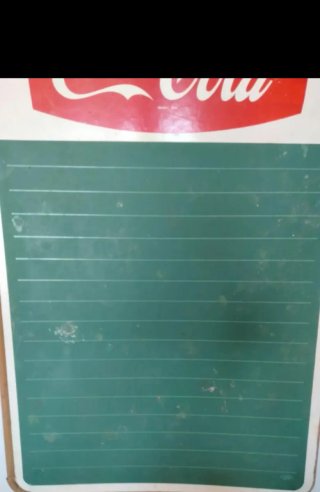 Pizarra Publicitaria Coca-Cola Antigua 55x83 cms