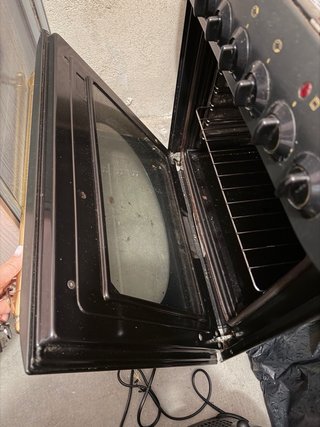 Horno Fagor Negro con Asa Dorada