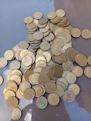 Monedas Franco y Rey Juan Carlos I Peseta