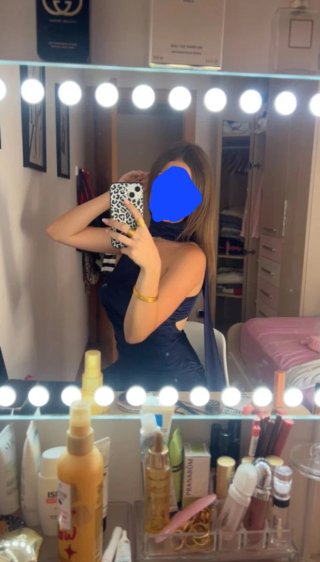 Vestido de graduación azul