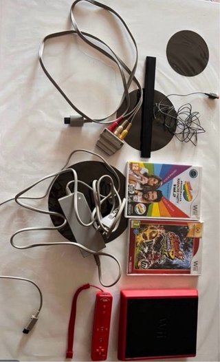 Nintendo Wii Roja con Mando