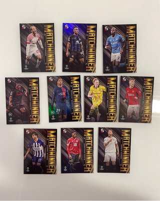 Lote 9 cromos Topps Matchwinners Champions League