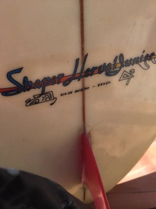 Tabla de surf Hot Coast Río de Janeiro año 1982