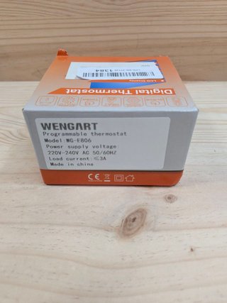 Termostato Wengart WG806 calefacción agua