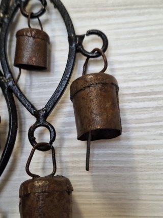 ANTICO PENDENTE  in ferro battuto e ottone