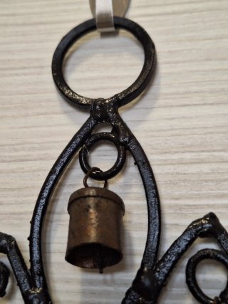 ANTICO PENDENTE  in ferro battuto e ottone