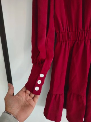 Vestido Shein Tamanho S Bordeaux