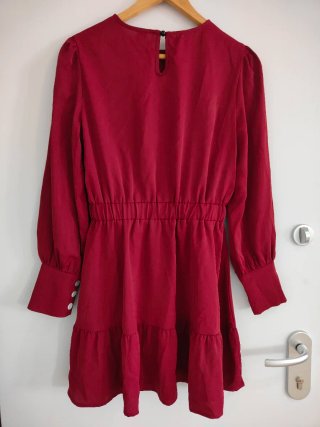 Vestido Shein Tamanho S Bordeaux