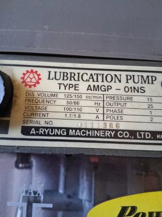 Bomba de Lubricación A-Ryung AMGP-01NS