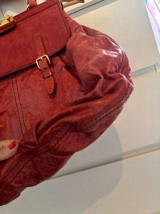 Borsa Miu Miu Hobo Bag vitello rosso