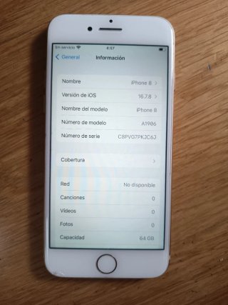 iPhone 8–Batería al 100% 64GB + REGALO!!!