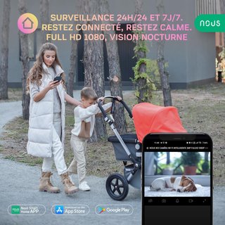 Nous cámara vigilancia interior con app