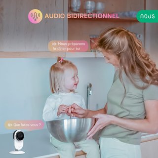Nous cámara vigilancia interior con app