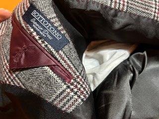 Giacca scozzese uomo taglia 48