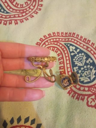Salottino in miniatura oro e blu
