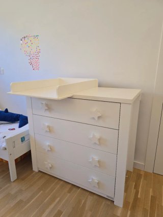 Comoda TRAMA stelle bianche