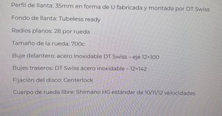 Ruedas de Carbono BMC CRD-351 Perfil 35mm
