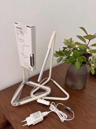 2 Lámpara LED Ikea Plata/Blanca