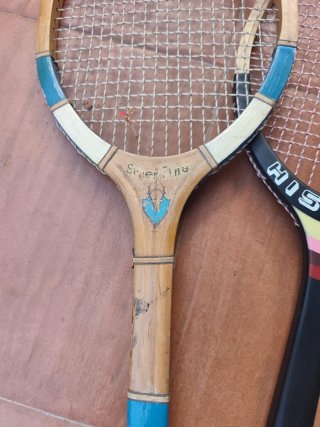 Raquetas Tenis Madera decoración Vintage Colección