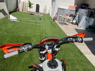 KTM 450 EXC Naranja/Blanca Enduro