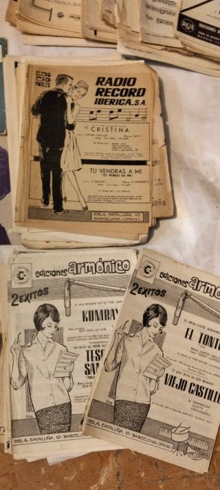 Lote Partituras Música Años 70 Variadas