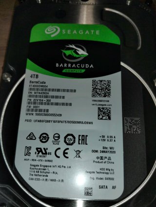 HDD 4TB Seagate BarraCuda SATA 3.5"