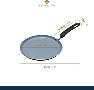 MasterClass sartén crepes antiadherente saludable