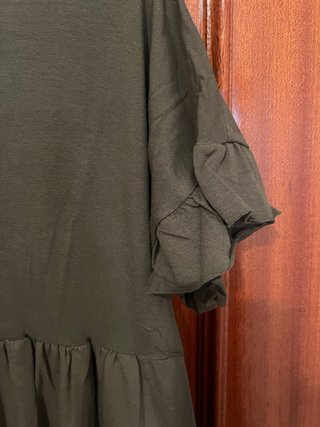 Vestido verde con volantes