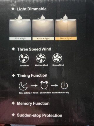 Pack 2 Ventiladores Techo con Luz
