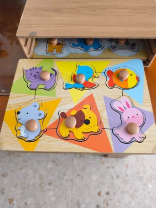 Puzzle madera animales safari, varios modelos