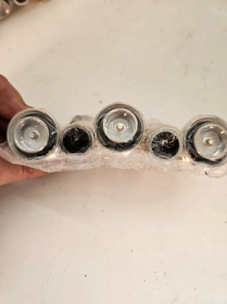 5 Raccordi Connettori Valvole Argento