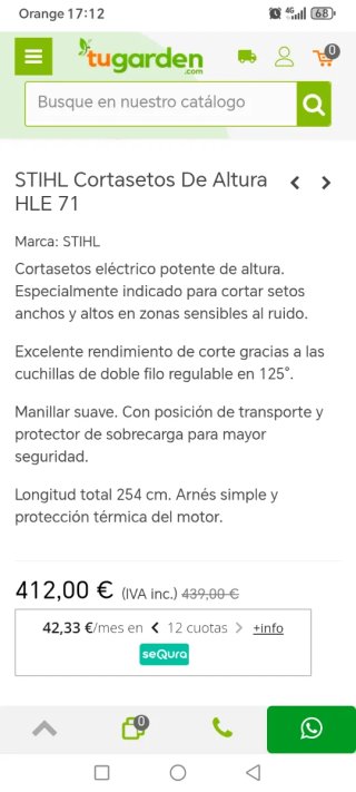 Cortasetos Eléctrico Stihl HLE 71