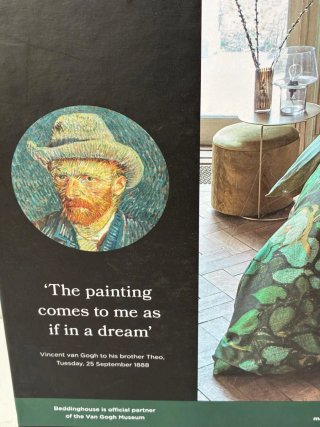 Funda Nórdica Van Gogh Flores Verdes