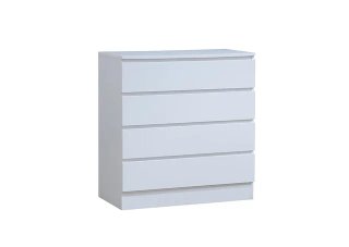 COMODA BERNI 4 CAJONES DISEÑO MINIMALISTA BLANCA