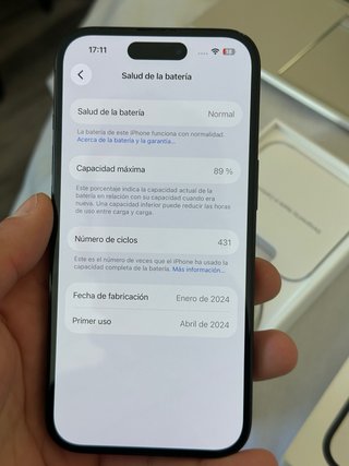 iPhone 15 128GB Negro - Como Nuevo