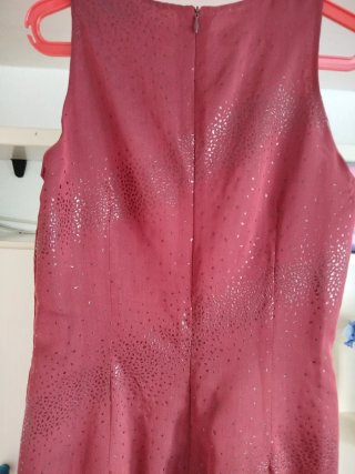 Vestido mujer rojo con brillos