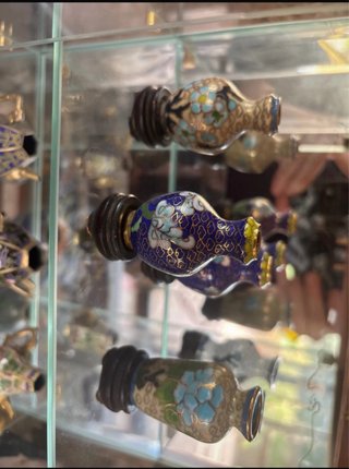 Lotto 10 Vasetti Miniature Vintage Porcellana