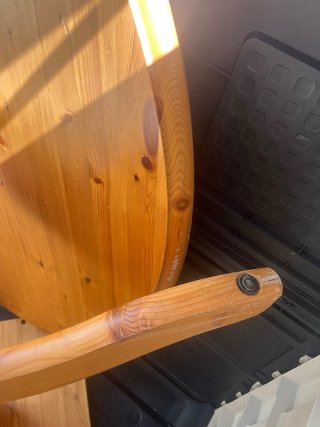 Mesa redonda madera IKEA